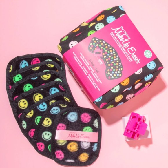 MakeUp Eraser NWT Smiley 7-Day Set | Limited Edition | Black - Picture 1 of 8